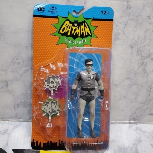 Batman Action Figures Lot of 3 Riddler Robin Egghead Classic TV Series DC New - Picture 3 of 16